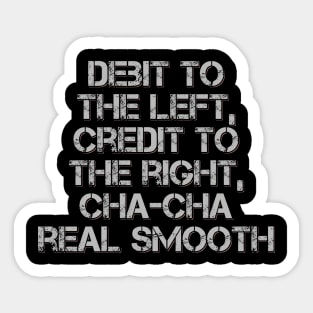 Debit and Credit Sticker